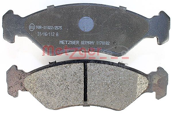 METZGER 1170182 Bremsbelagsatz, Scheibenbremse